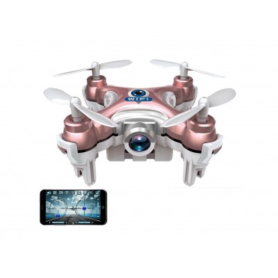 Квадрокоптер с камерой Wi-Fi Cheerson CX-10W нано (розовый)