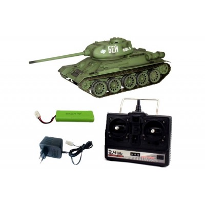Танк на радіоуправлінні 1:16 Heng Long Т-34 з пневмопушкою і димом