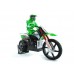 Радіокерована модель Мотоцикл 1:4 Himoto Burstout MX400 Brushed (зелений)
