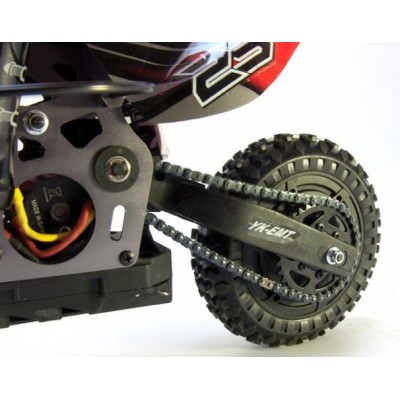 Радіокерована модель Мотоцикл 1:4 Himoto Burstout MX400 Brushed (червоний)