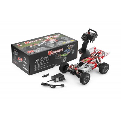 Машинка на радіоуправлінні 1:14 баггі WL Toys 144001 4WD (червоний)