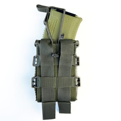 Підсумок відкритий каркасний для 1 магазину АК Cordura олива(LE3199)