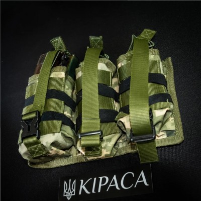 Підсумок під 6 магазинів АК Kirasa з кордури піксель (KI243)