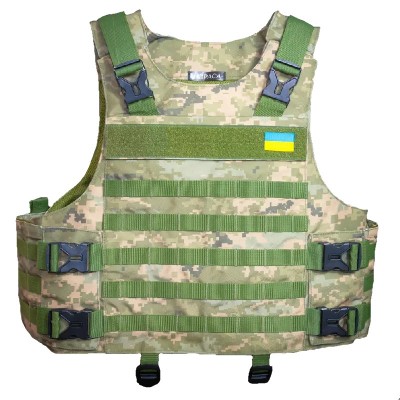 Плитоноска тактична з встановленяням доп захисту Kirasa піксель (KI1022)