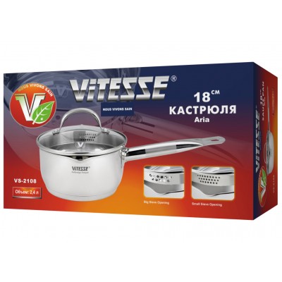 Ківш із кришкою Aria 2,4л VS-2108