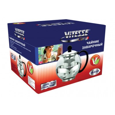 Заварник скляний (750мл) Vitesse (VS-8328)