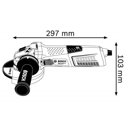 Кутова шліфувальна машина Bosch GWS 13-125 CIE Professional (060179F002)