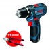 Аккумуляторный шуруповерт Bosch Professional GSR 12V-15 + Плоскогубцы Wiha (0615990K2L)
