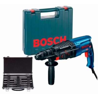 Перфоратор Bosch GBH 2-26 DFR + сменный патрон + чемодан + набор 11 буров (0615990L2T) Перфоратор Bosch GBH 2-26 DFR + сменный патрон + чемодан + набор 11 буров (0615990L2T)