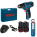 Аккумуляторная дрель-шуруповерт Bosch GSR 120-LI + фонарь (06019F7005)