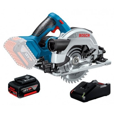 Акумуляторна циркулярна пилка Bosch GKS 18V-57 + акумулятор GBA 18V 4.0Ah + зарядний пристрій GAL 18V-40 (0615990M42) Акумуляторна циркулярна пилка Bosch GKS 18V-57 + акумулятор GBA 18V 4.0Ah + зарядний пристрій GAL 18V-40 (0615990M42)