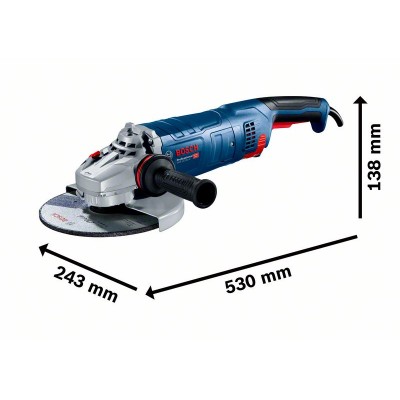 Кутова шліфувальна машина Bosch GWS 24-230 JZ (06018C3300)