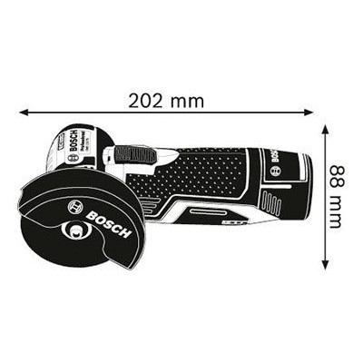 Аккумуляторная болгарка Bosch GWS 12-76 V-EC Professional з/у AL 1130 CV 2 акб GBA 12V 2 Ah (06019F2002)