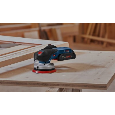 Акумуляторна ексцентрикова шліфувальна машина Bosch GEX 18V-125 Professional (0601372201)
