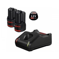 2 акумулятори Bosch GBA 12V 2.0Ah + GAL 12V-40 Professional (1600A019R8)
