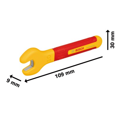 Ключ гайковий VDE, 10 мм (1600A02NF0) Ключ гайковий VDE, 10 мм (1600A02NF0)