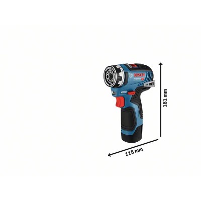 Акумуляторний дриль-шуруповерт Bosch GSR 12V-35 FC Professional (06019H3003) SOLO (без аку та ЗП) L-Boxx 102