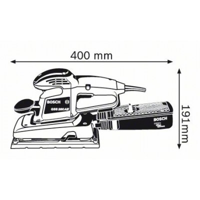Виброшлифмашина Bosch GSS 280 AE