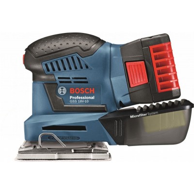Вибрационная шлифовальная машина Bosch Professional GSS 18V-10 (06019D0200)