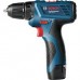 Аккумуляторная дрель-шуруповерт Bosch GSR 120-LI + з/у AL 1115 CV + 1 x акб GBA 12V 1.5 Ah + чемодан (06019F7000)