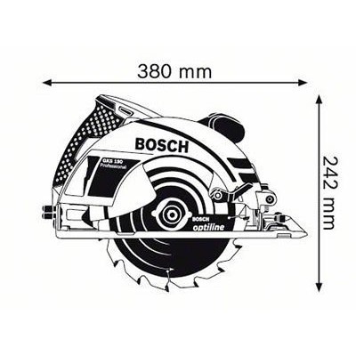 Ручная циркулярная пила Bosch GKS 190 + Toolbox PRO (0615990L2E)
