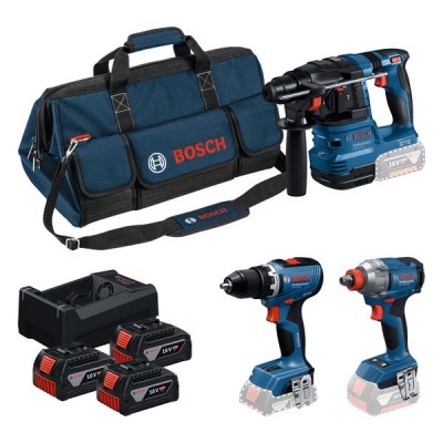 PRO Набір інструментів BOSCH Professional 18V: GSR 18V-65 + GDX 18V-285 + GBH 18V-22(0615A50093) PRO Набір інструментів BOSCH Professional 18V: GSR 18V-65 + GDX 18V-285 + GBH 18V-22(0615A50093)