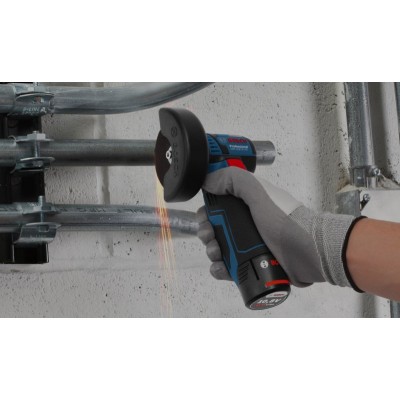 Акумуляторна кутова шліфувальна машина Bosch GWS 12V-76 + 1 x акумуляторна батарея GBA 12V 2.0Ah (0615990M3E)