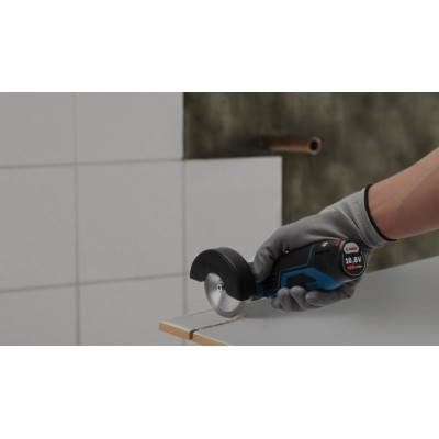 Акумуляторна кутова шліфувальна машина Bosch GWS 12V-76 + 1 x акумуляторна батарея GBA 12V 2.0Ah (0615990M3E)
