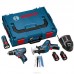 Аккумуляторный набор Bosch 12V-2-Li (шуруповерт GSR+сабельная пила GSA 12V-Li+фонарь GLI) L-Boxx