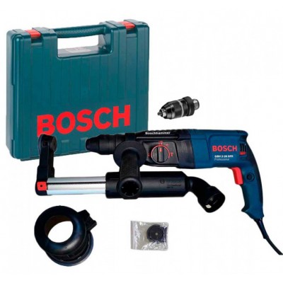 Перфоратор Bosch GBH 2-26 DFR + сменный патрон + чемодан + насадка пылеудаления GDE 16 Plus (0611254768G) Перфоратор Bosch GBH 2-26 DFR + сменный патрон + чемодан + насадка пылеудаления GDE 16 Plus (0611254768G)