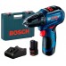 Безщітковий шуруповерт Bosch GSR 12V-30 Professional 2 акб GBA 12V 2 Ah з/в GAL 12V-40 валіза (06019G9000)