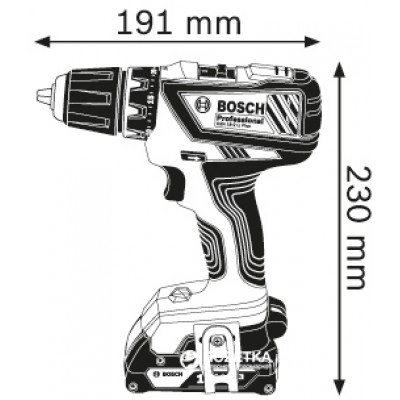 Аккумуляторная дрель-шуруповерт Bosch GSR 18-2-LI Plus Professional Solo (06019E6102)