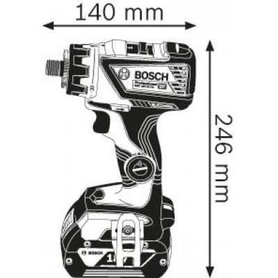 Акумуляторний шуруповерт Bosch GSR 18V-60 FC Professional (06019G7100)
