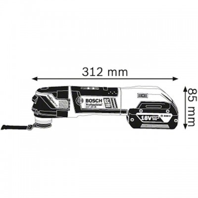 Аккумуляторный универсальный резак Bosch Professional GOP 18 V-28 (06018B6002)