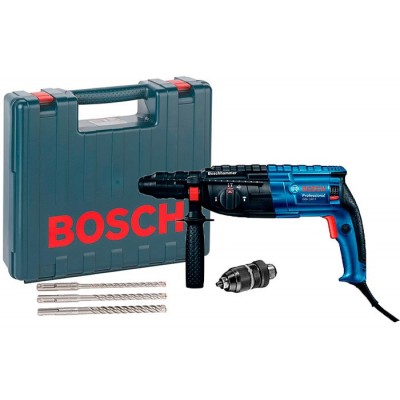 Перфоратор Bosch GBH 240 F + змінний патрон + набір 3 свердлів + валіза (061127300D) Перфоратор Bosch GBH 240 F + змінний патрон + набір 3 свердлів + валіза (061127300D)