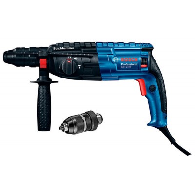 Перфоратор Bosch GBH 240 F + змінний патрон + набір 3 свердлів + валіза (061127300D)