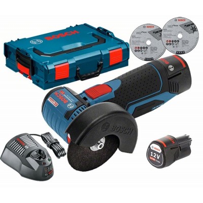 Акумуляторна болгарка Bosch GWS 12V-76 + 2 акб 3 Ah + ЗУ GAL 1230 CV + 3 кола + L-BOXX 102 (06019F200B) Акумуляторна болгарка Bosch GWS 12V-76 + 2 акб 3 Ah + ЗУ GAL 1230 CV + 3 кола + L-BOXX 102 (06019F200B)