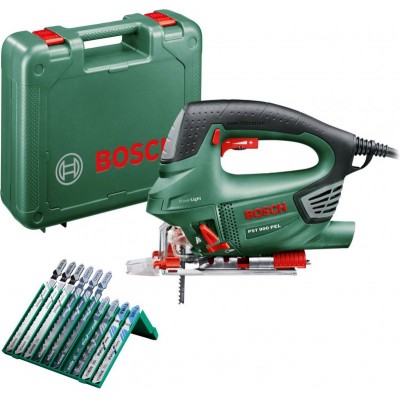 Лобзик Bosch PST 900 PEL + набор оснастки (06033A0201)