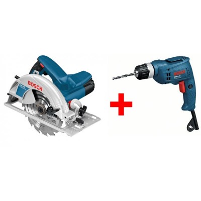 Ручная дисковая пила Bosch GKS 190 + Дрель 1-скор. Bosch GBM 6 RE БЗП (0601623000A) Ручная дисковая пила Bosch GKS 190 + Дрель 1-скор. Bosch GBM 6 RE БЗП (0601623000A)