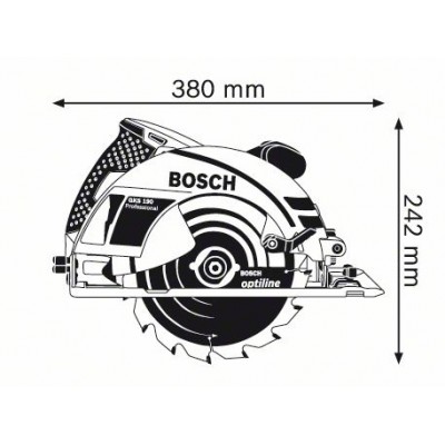 Ручная дисковая пила Bosch GKS 190 + Дрель 1-скор. Bosch GBM 6 RE БЗП (0601623000A)