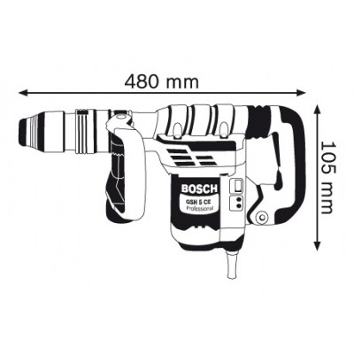 Відбійний молоток Bosch GSH 5 CE (0611321000)