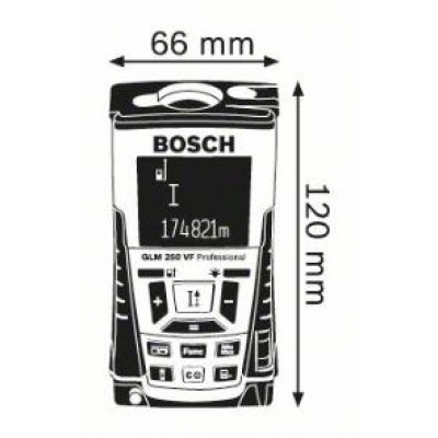 Дальномер лазерный Bosch GLM 250 VF (0601072100)