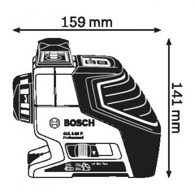 Лінійний лазерний нівелір Bosch (0601063S00) GLL 3-80 Professional