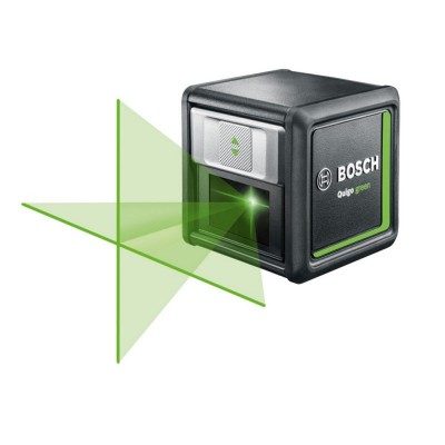 Линейный лазерный уровень Bosch Quigo green + MM2 (0603663C00)