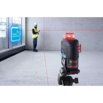 Лінійний лазерний нівелір Bosch GLL 3-80 C + тримач BM 1 + приймач LR 7 + зарядка + L-Boxx (0601063R05)