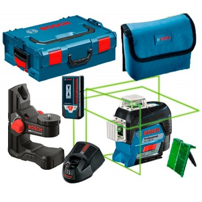 Лазерный нивелир Bosch GLL 3-80 CG+BM1+LR 7+L-Boxx 136 (0601063T05)