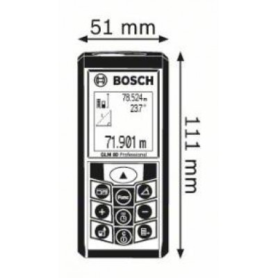 Лазерный дальномер BOSCH GLM80 + R60 Professional (06159940A1)