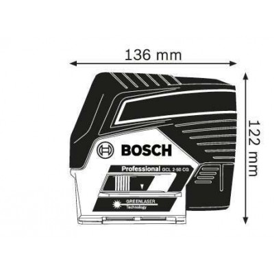 Лазерний нівелір Bosch GCL 2-50 CG + RM2 (0601066H00)