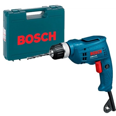 Дрель электрическая безударная Bosch GBM 6 RE + чемодан (0601472600C)