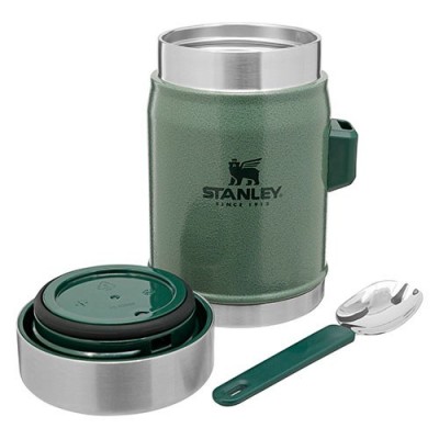 ТЕРМОС ПИЩЕВОЙ С ЛОЖКОЙ STANLEY CLASSIC 0.4Л HAMMERTONE GREEN (6939236373203)